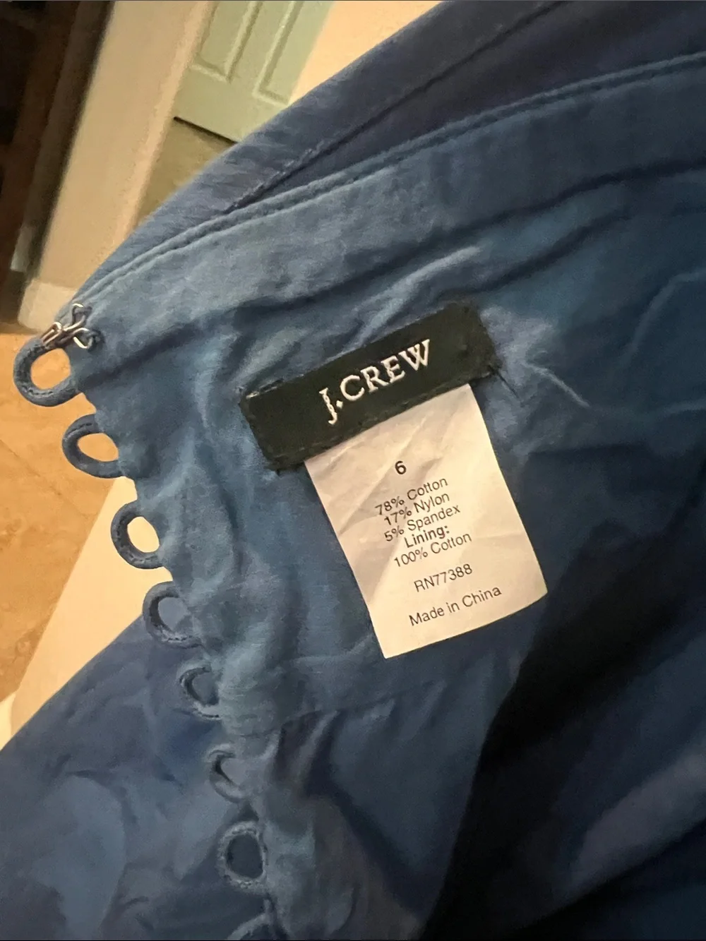 New without Tags J. Crew Royal Blue Dress Halter Dress